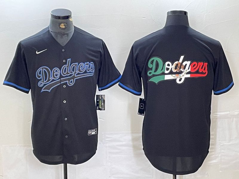 Men 2025 Los Angeles Dodgers Blank Black Shadows Nike MLB Jersey style 62342